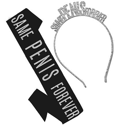 Same Pen*s Forever Silver Headband & Sash Set