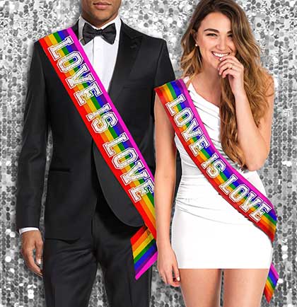 Up To 59% Off on rainbow just married sash