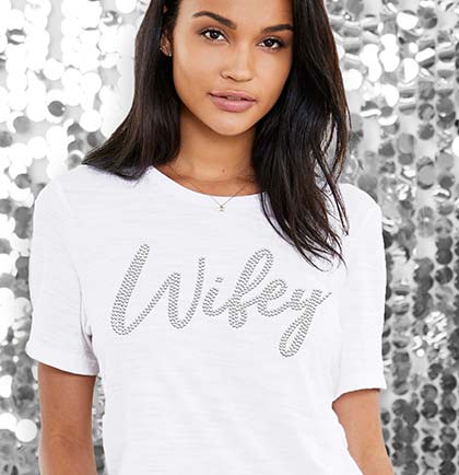 Rhinestone Wifey Tshirt