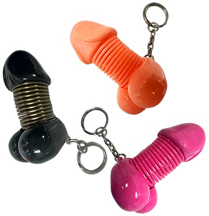 Pecker Shaped Keychain - Set of 3