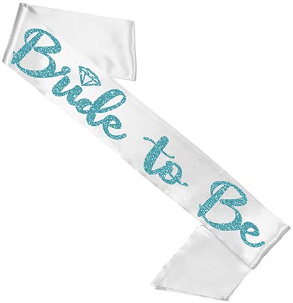 Bride to Be Diamond White Sash