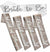 Bridal Party Silver & Rose Sashes - Set of 5