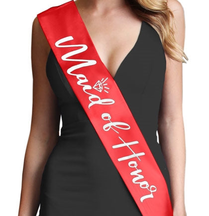 | Bachelorette of The Sash Party Bridal of Glam Sashes Honor | Maid House Silver Matter