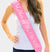 Flirty Mother of the Groom Rhinestone Sash