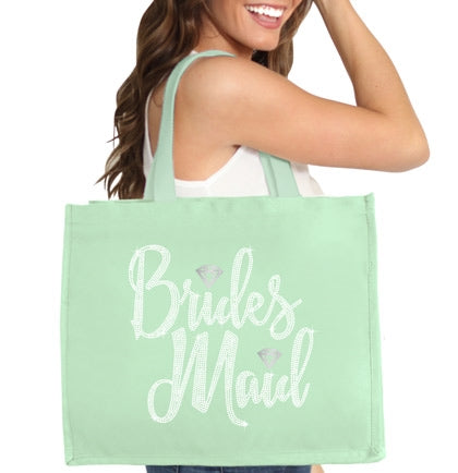 Totes a Bridesmaid Bridal Party Canvas Tote Bags