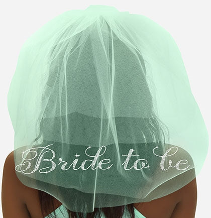 Bride Veil Bachelorette Party Veil Bridal Shower Veil Bride to Be Veil  EB3296MRS 