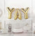 Yay Gold Mylar Balloon Banner Kit