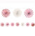 Pink & Rose Gold Mini Fan Garland - 12ft