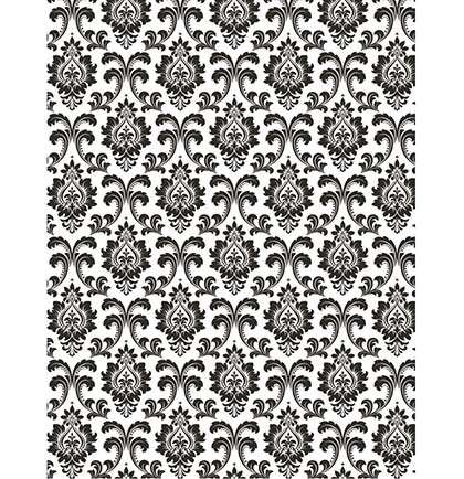 Damask Black and White Photo Backdrop