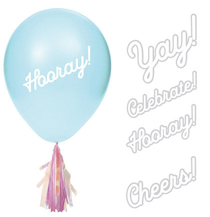 Way to Celebrate! Rainbow Confetti Balloon with Tassels - 42 in