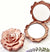 Rose Gold Flower Compact - Set of 2