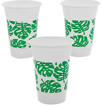Monstera Leaf Party Cups| Bachelorette Party Decorations | The House of ...