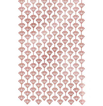 Diamond Shaped Pink Fringe Curtain