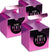 Same Pen*s Forever Metallic Hot Pink Favor Box - Set of 3