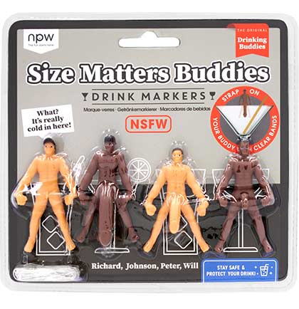 Size Matters Drink Dudes - Set of 4