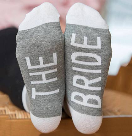 Bride Socks | Bachelorette Gift Ideas for Bride | The House of Bachelorette