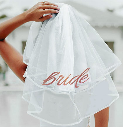 Bride Veil Bachelorette Party Veil Bridal Shower Veil Bride to Be